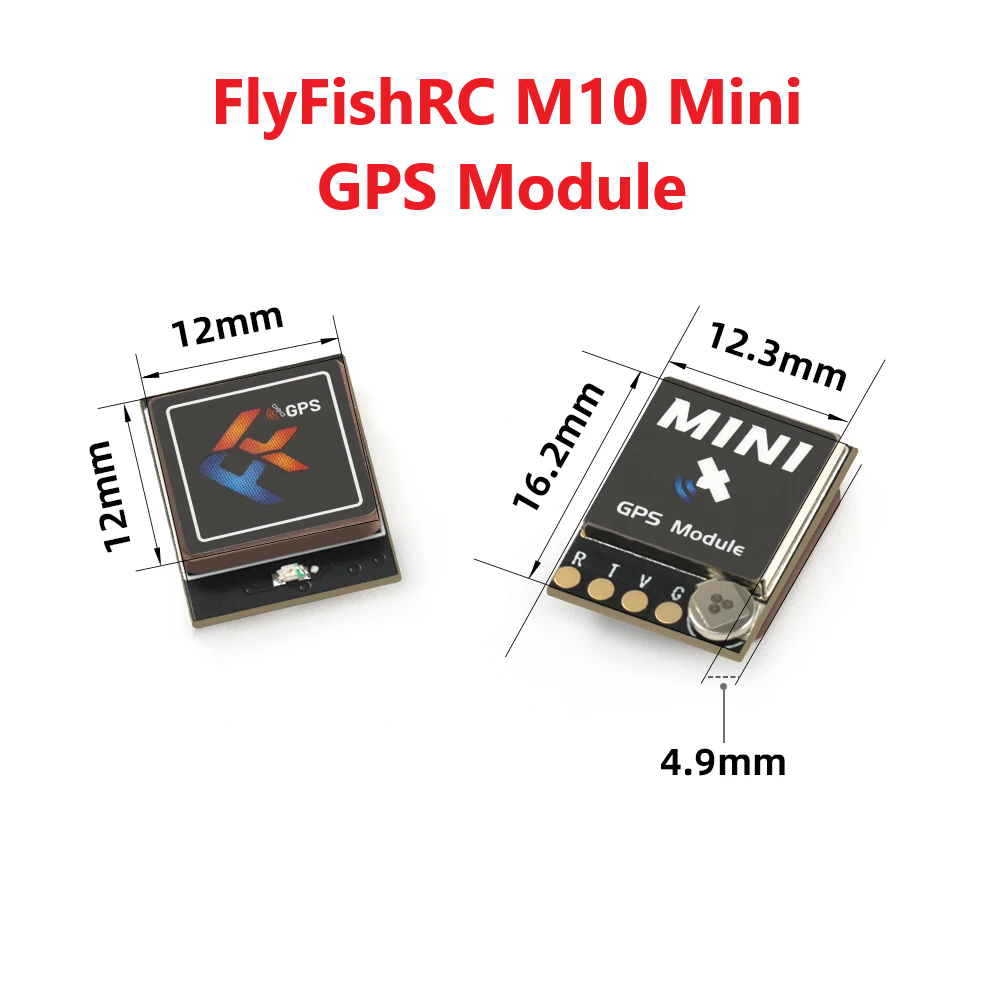Drone Kit Long Range - セラミックアンテナを内蔵したミニGPSモジュール,10世代fpv rcフリースタイル,長距離ユニット,FlyFishRC-M10